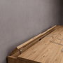 Hanah Home Escritorio de Estudio 1600-59, Pino Atlantic, Tablero de Partículas Recubierto de Melamina, 160x77.4x55 cm